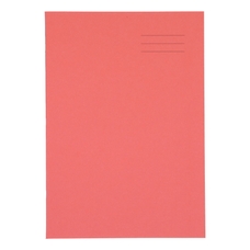 A4+ Exercise Book 80 Page, 10mm Squared, Red - Pack of 50